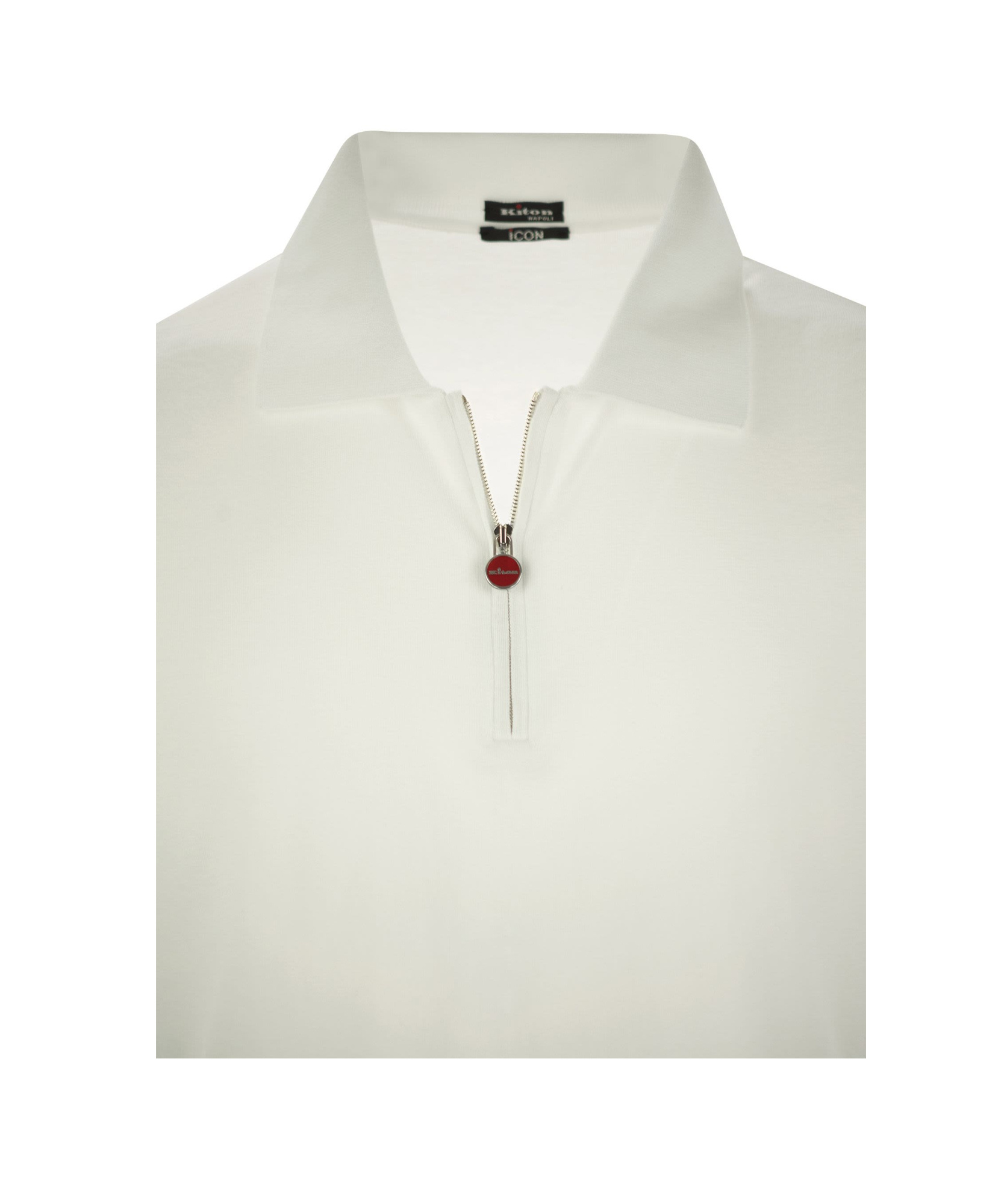 KITON SHORT-SLEEVED POLO SHIRT