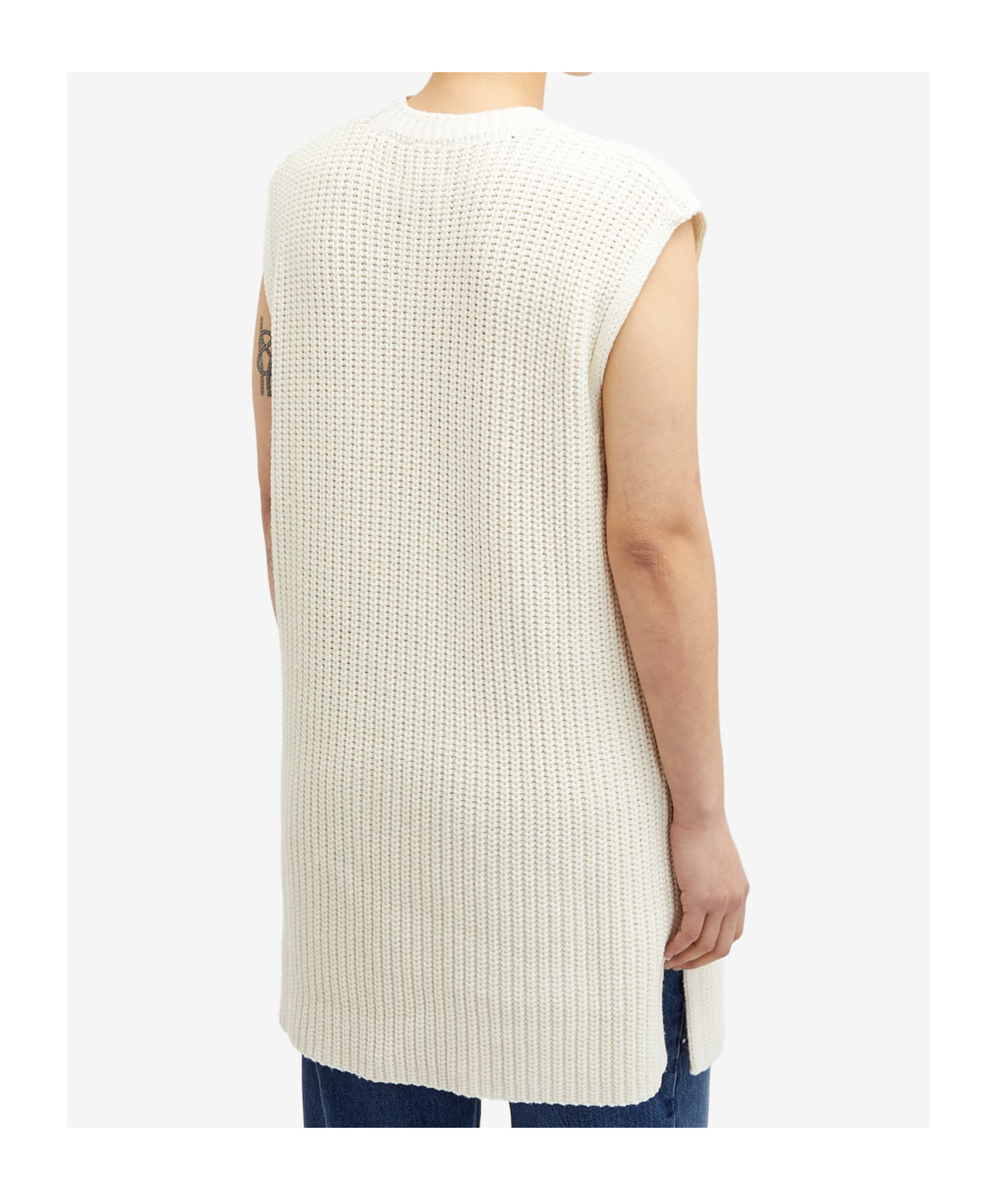 Anine Bing Sleeveless Sweater In White