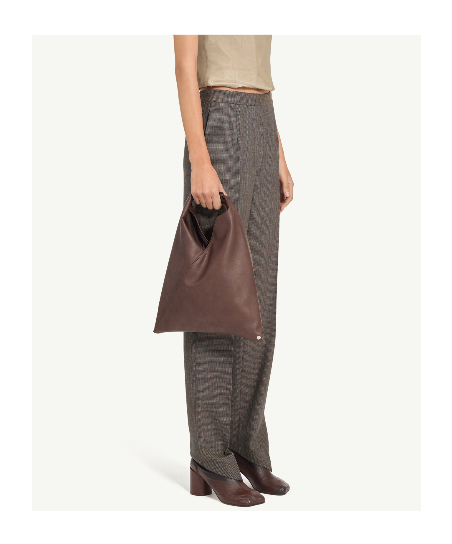 Mm6 Maison Margiela Light Tweed Tailored Trousers In Multi