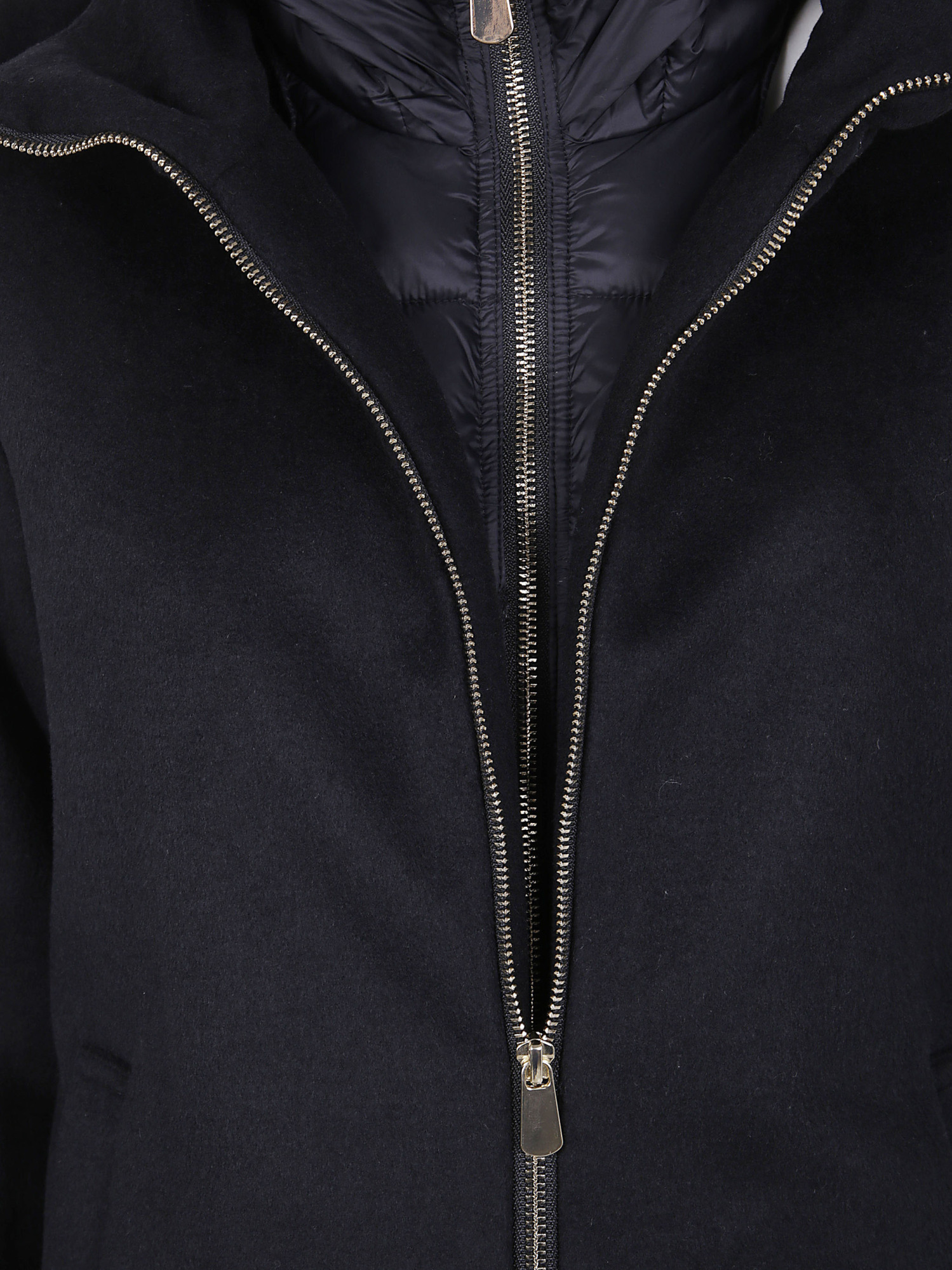 Seventy Broadcloth And Nylon Jacket In Brown