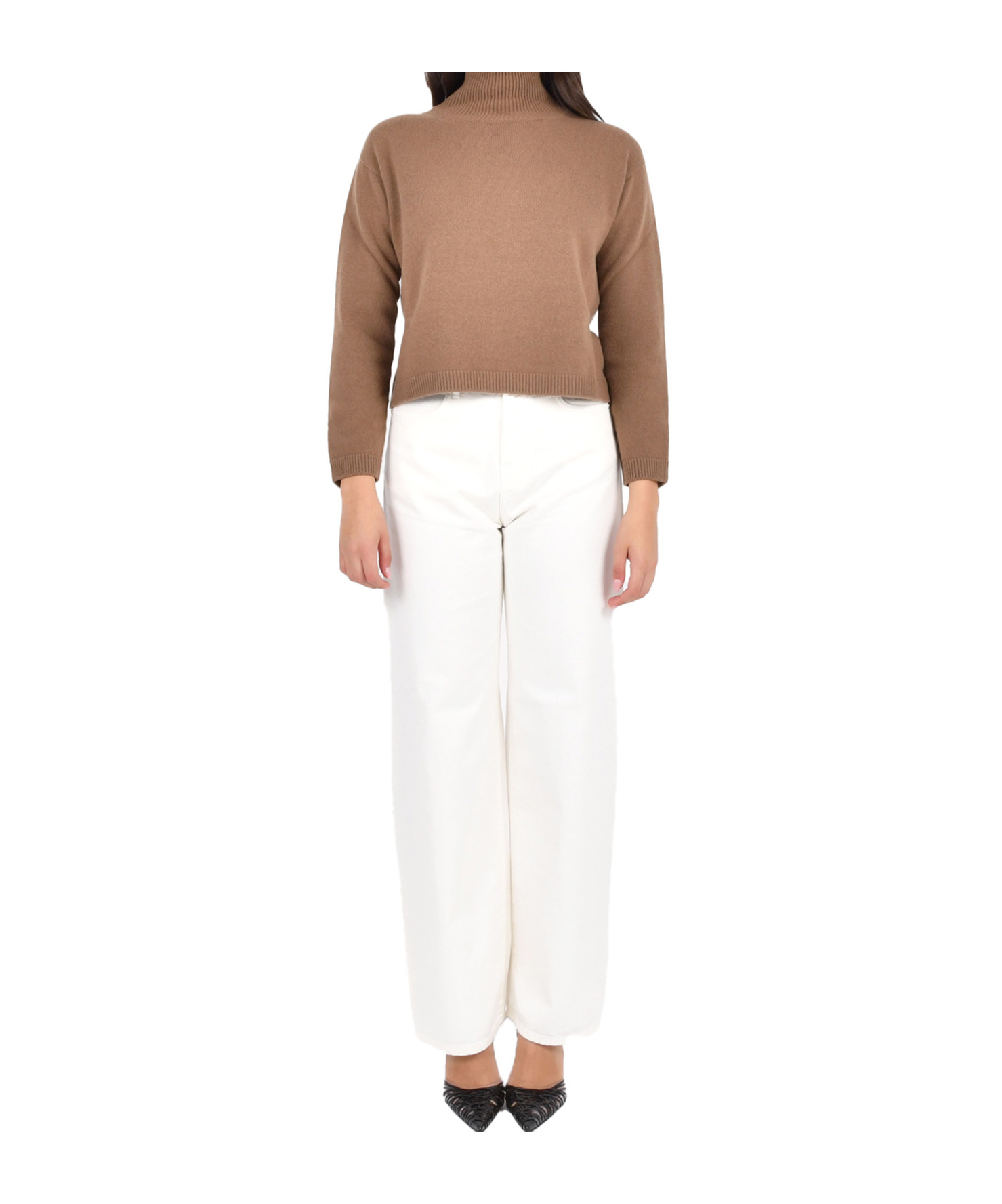 Max Mara 's  Matteo Turtleneck Jumper In Brown