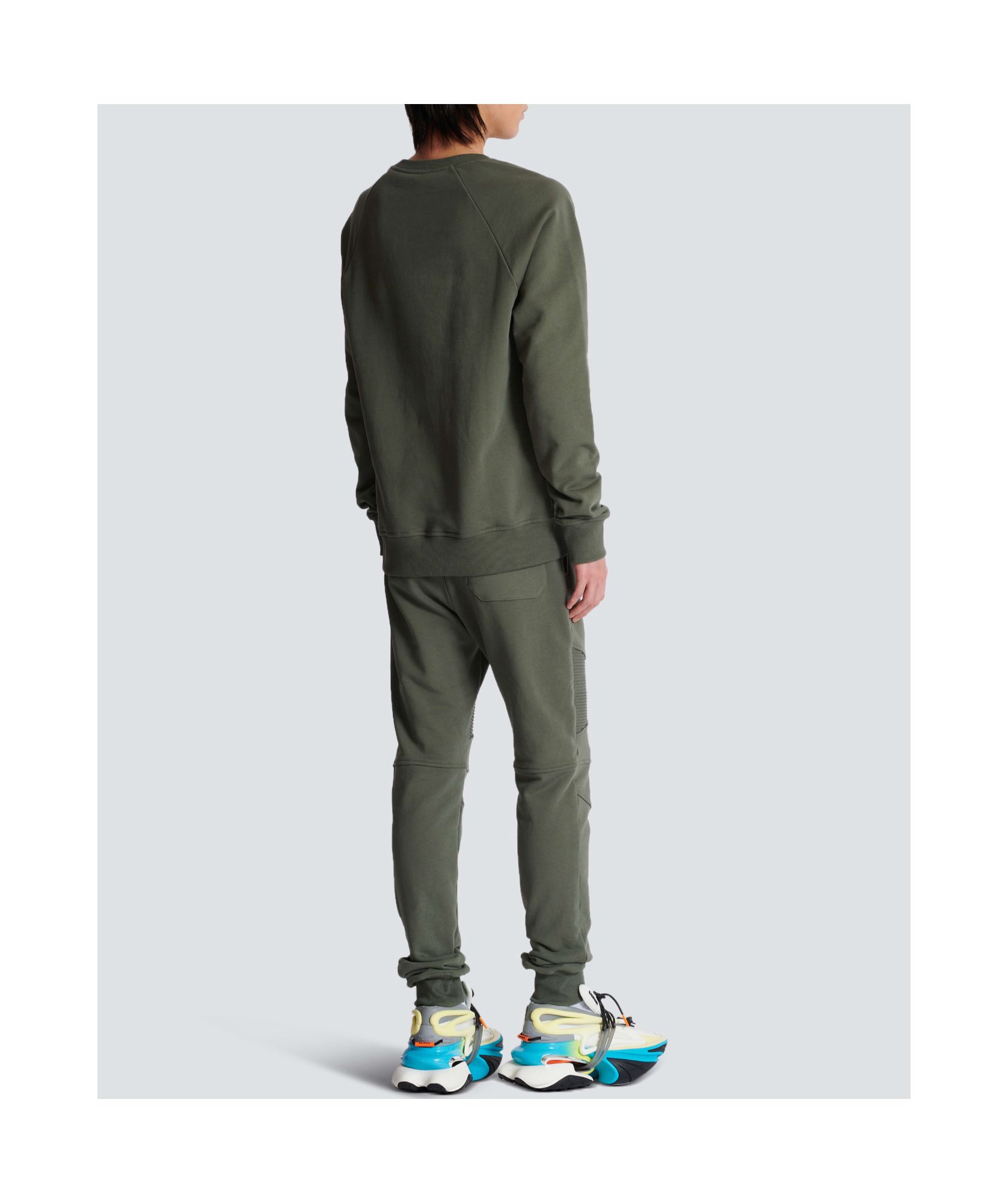 Shop Balmain Long-sleeved Sweater In Black