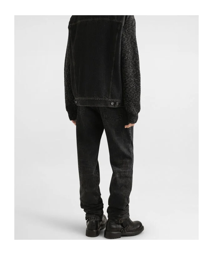 Dolce & Gabbana Trousers With Belt Loops And Contrast Stitching In Multi