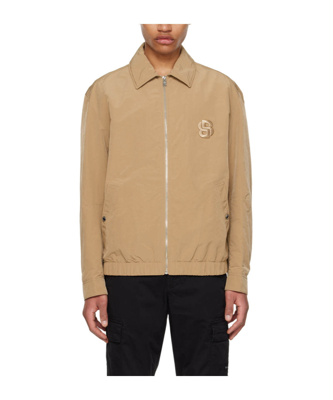 Hugo Boss Double Monogram Casual Jacket In Brown