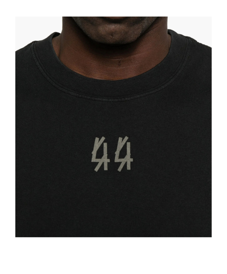 44 Label Group Logo-print Sleeveless Vest In Black