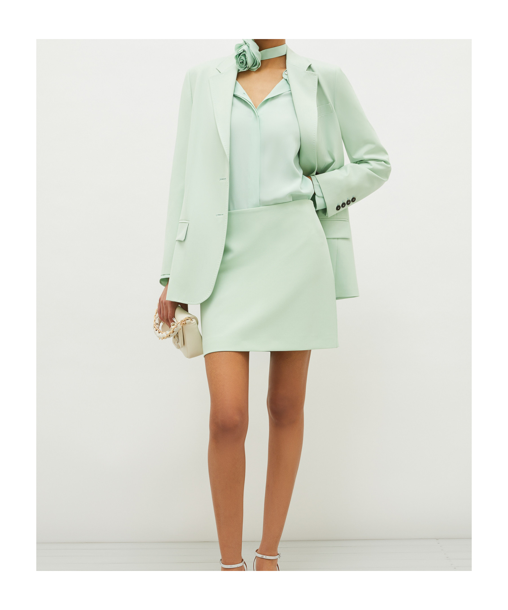 MARELLA LAPEL LONG SLEEVE SHIRT