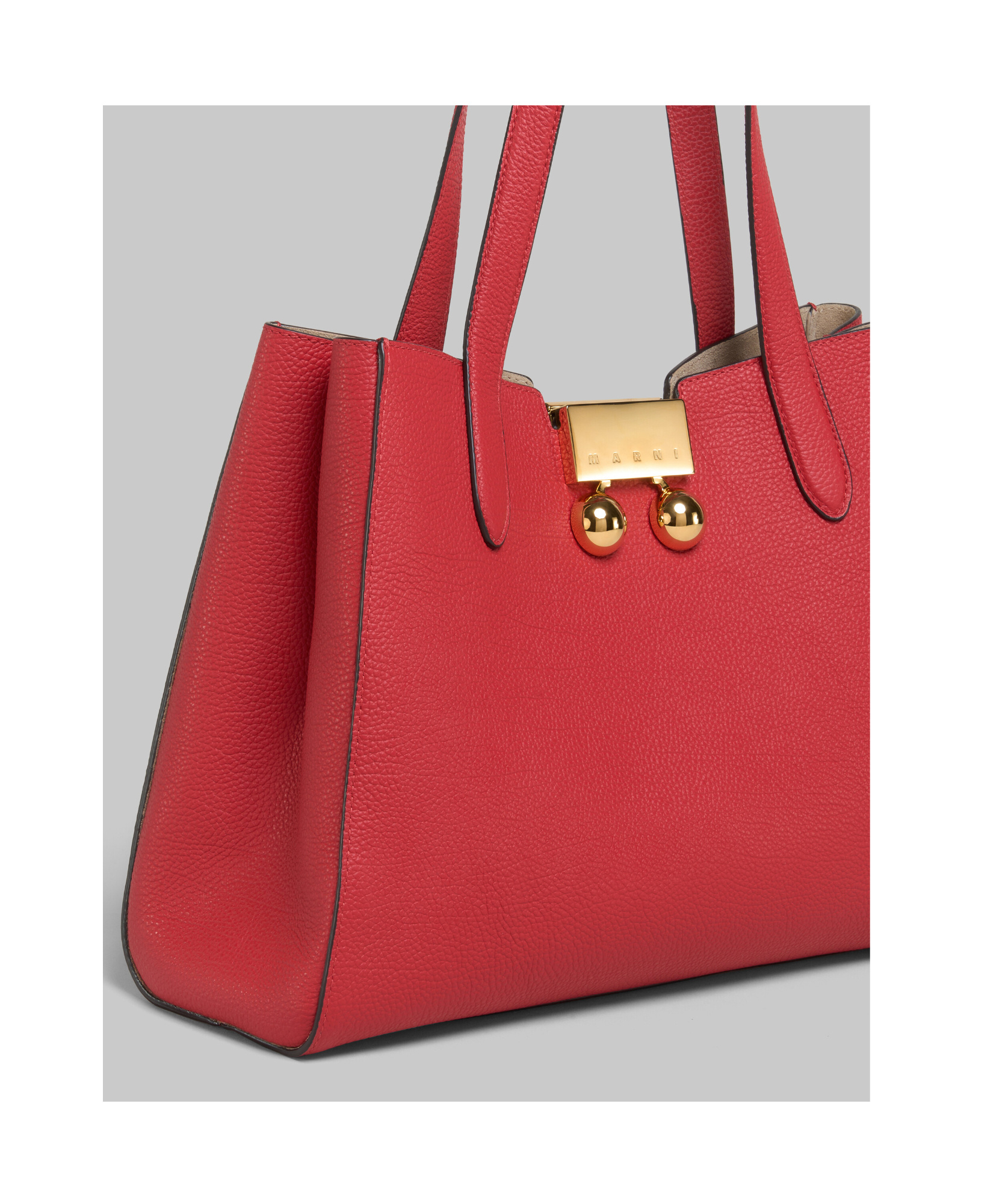 Shop Marni Trunkaroo Tote Bag In Red