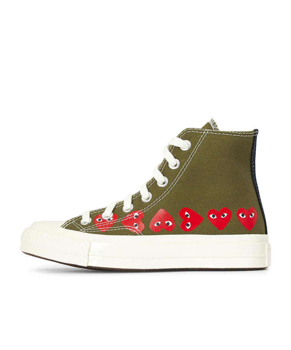 Comme Des Garçons Lace-up High-top Sneakers