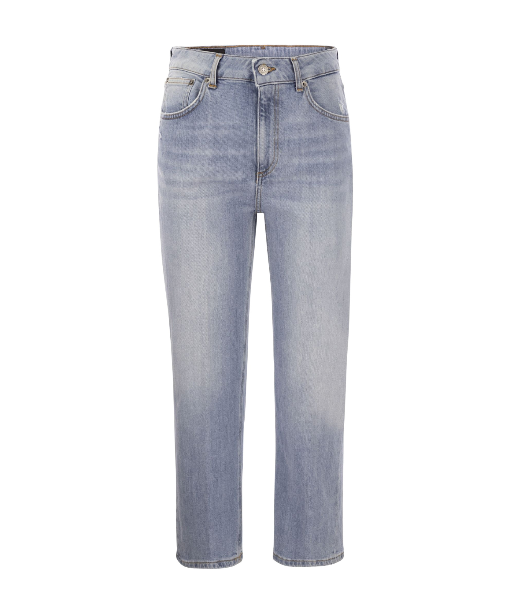 Dondup Tami Jeans Cinque Tasche A Gamba Larga In Gray