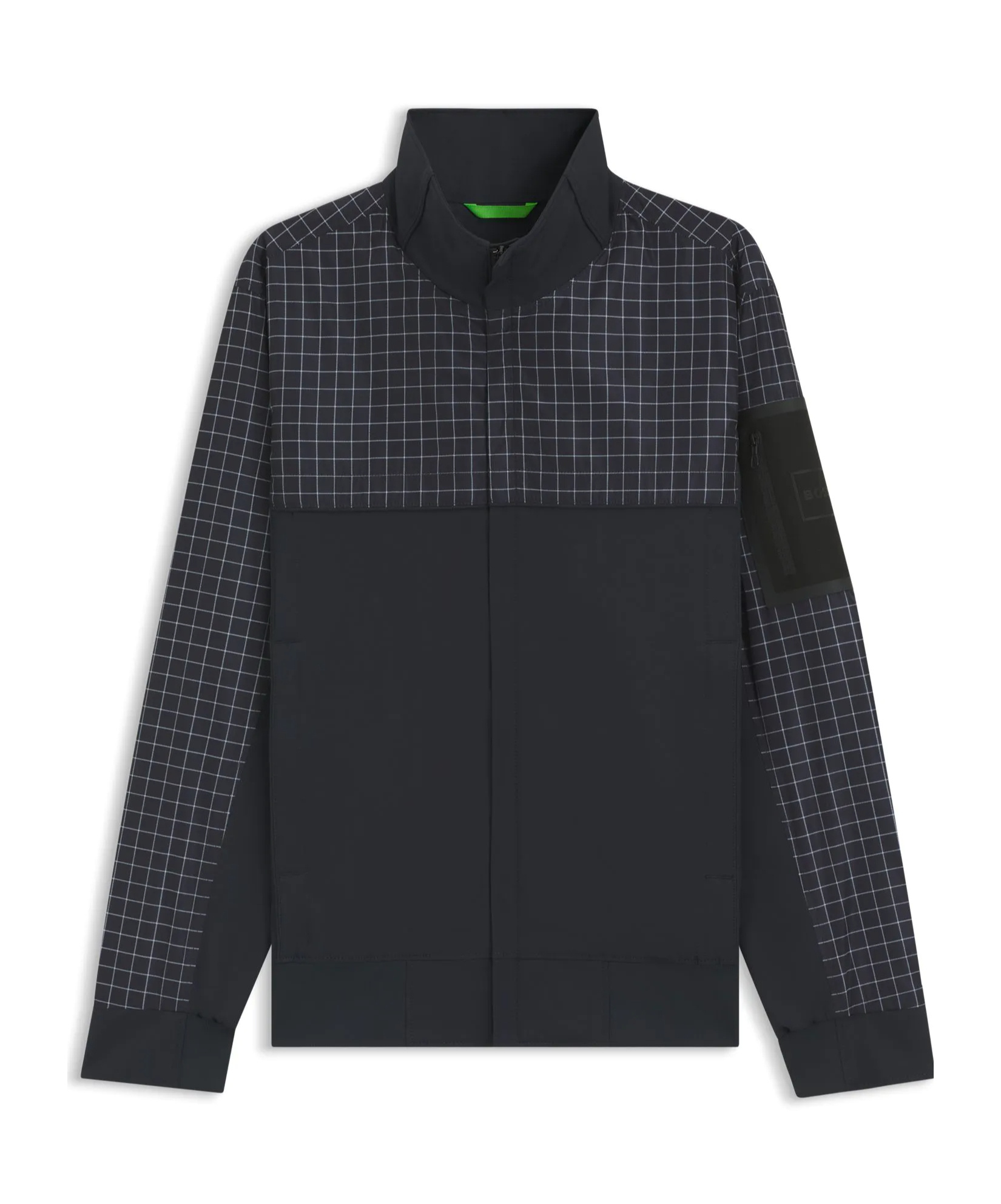 Hugo Boss Long-sleeved Casual Jacket In Green