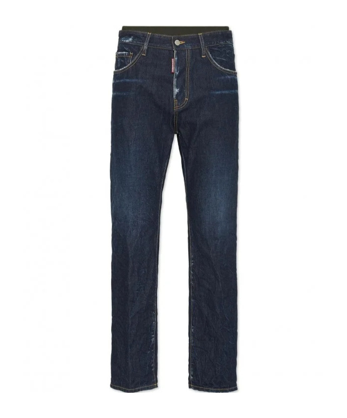 Dsquared2 Belt Loop Jeans In Blue