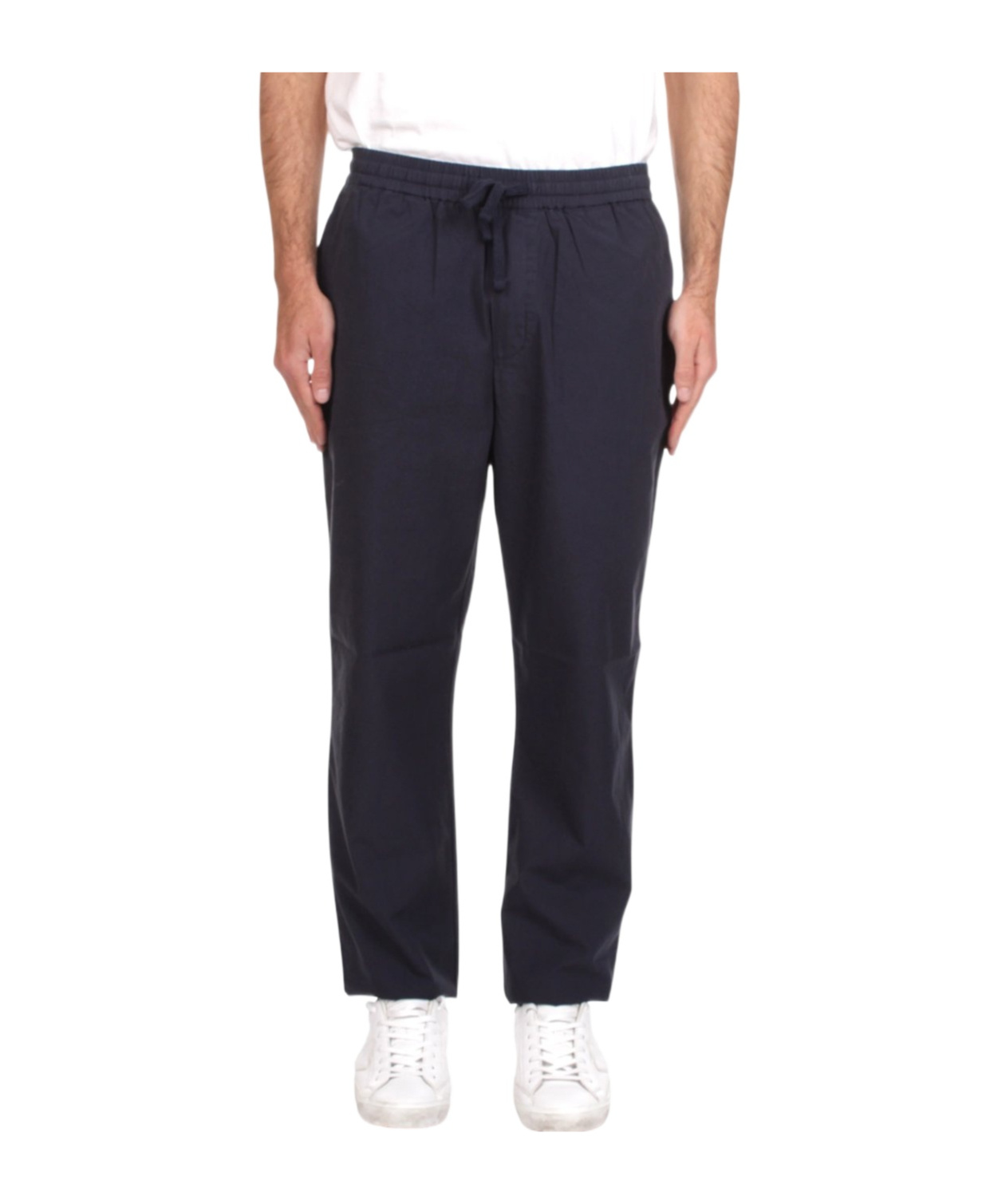 Woolrich Loose Fit Drawstring Trousers In Black