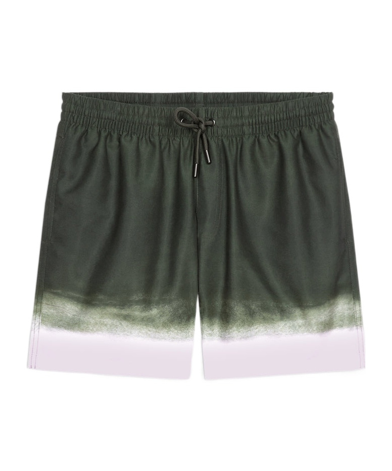 Dries Van Noten Printed Swim Shorts In Black