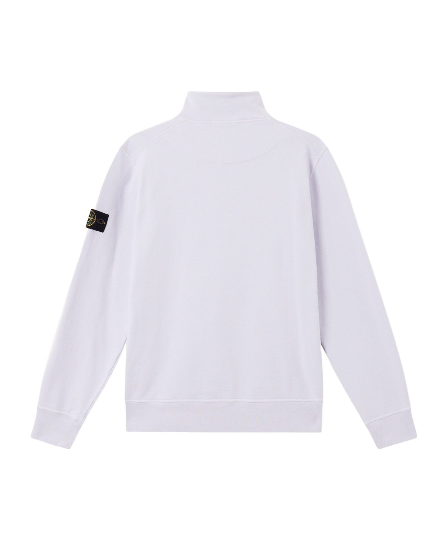 Stone Island Half-zip Sweatshirt With Patch Pockets In Lilac