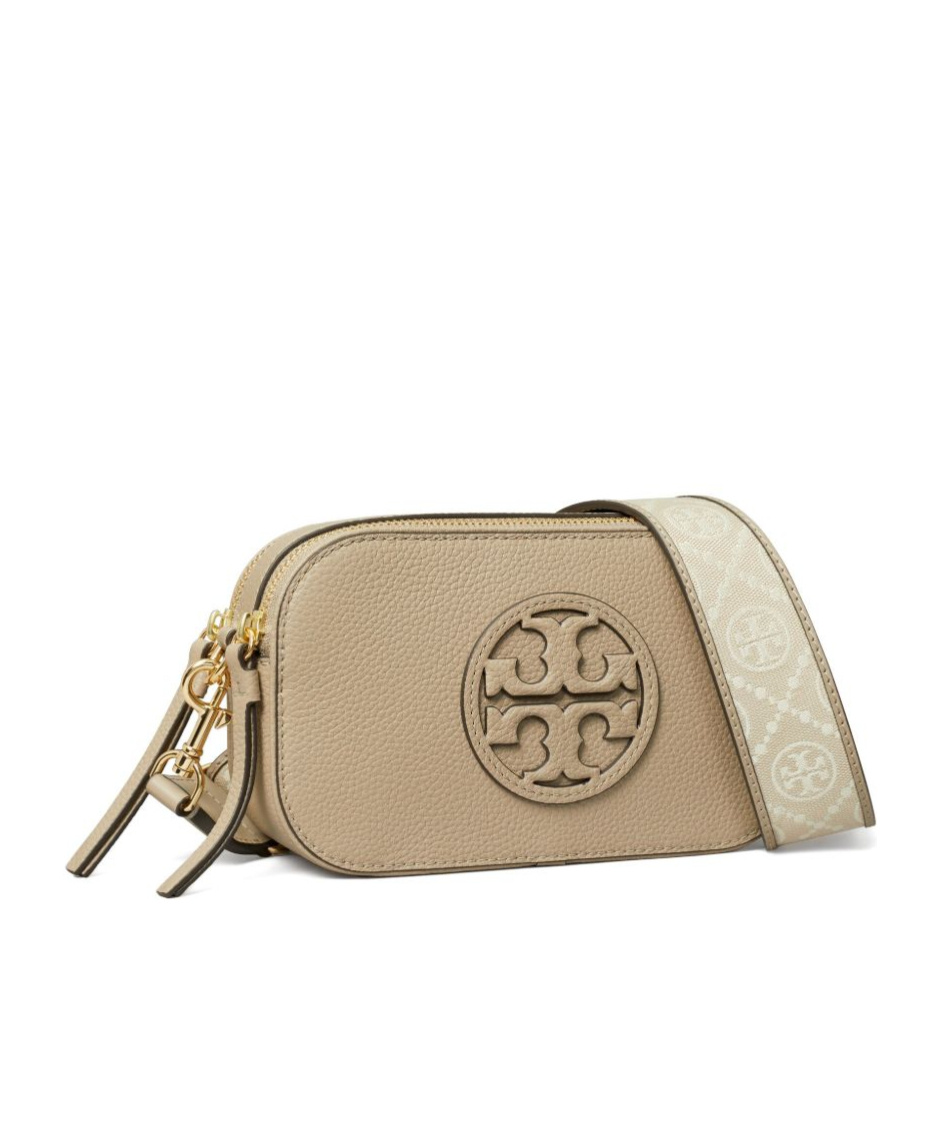 Tory Burch Zippered Shoulder Bag In Brown