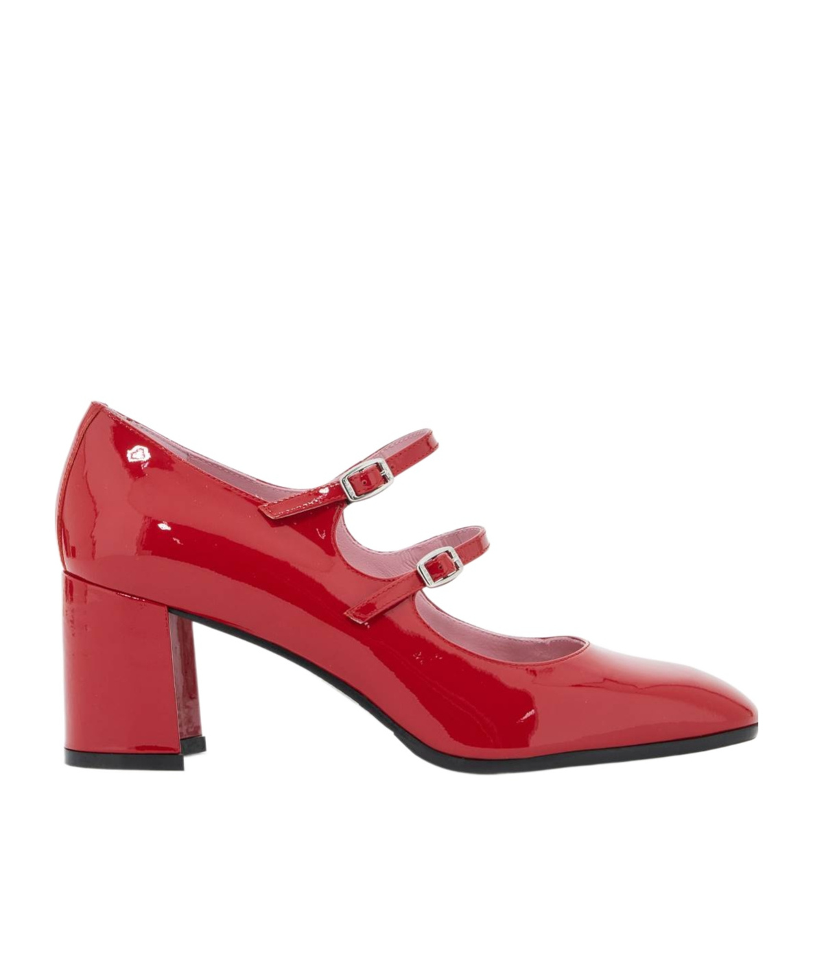 Carel Paris Carel Alice Mary Jane Block Heel Pumps In Red