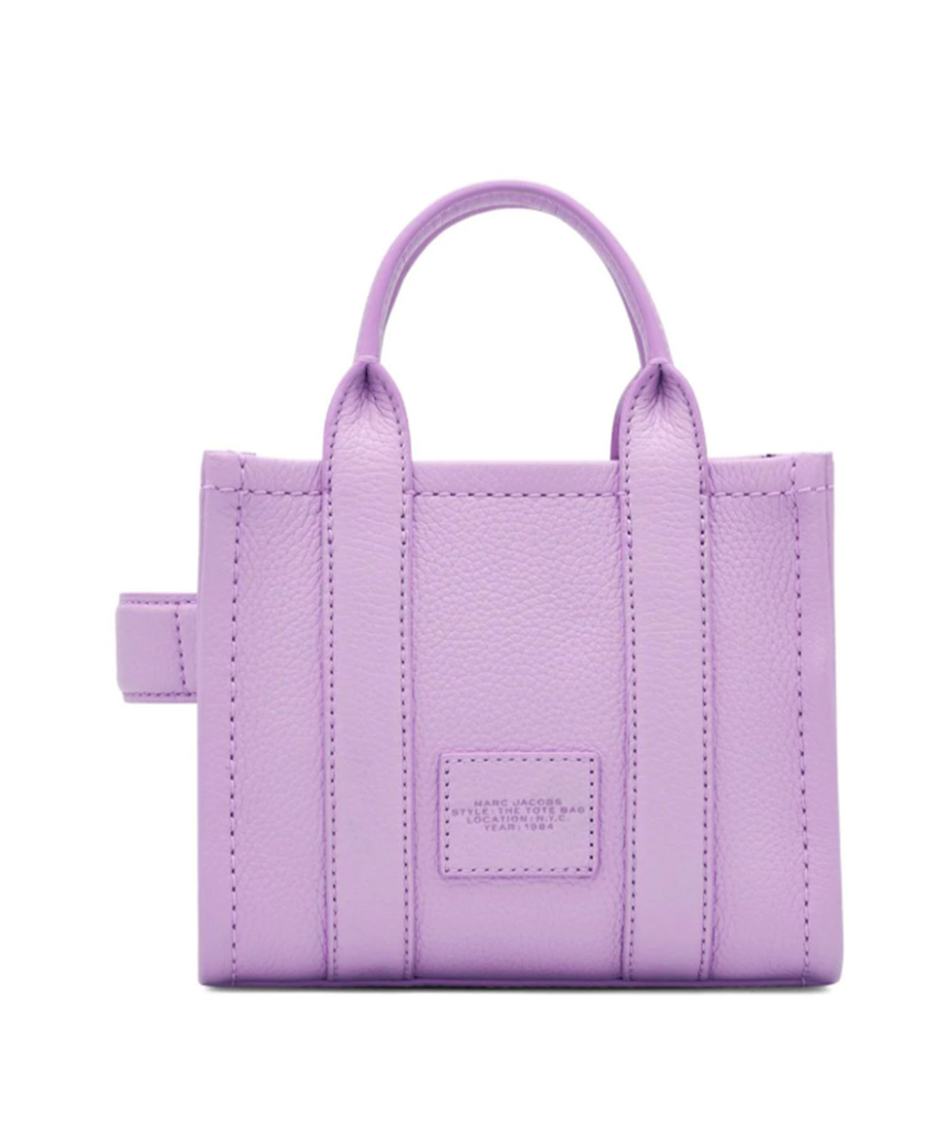 Marc Jacobs The Leather Mini Tote Bag In Purple