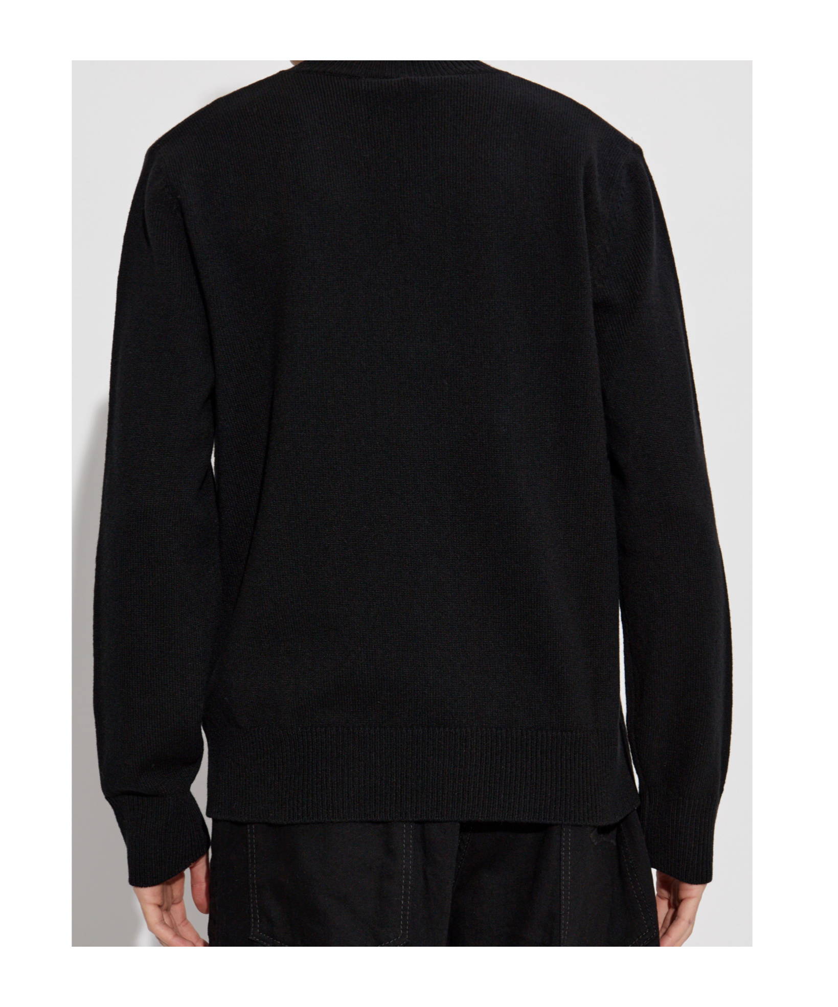 Dsquared2 Text-embroidered Sweater In Black