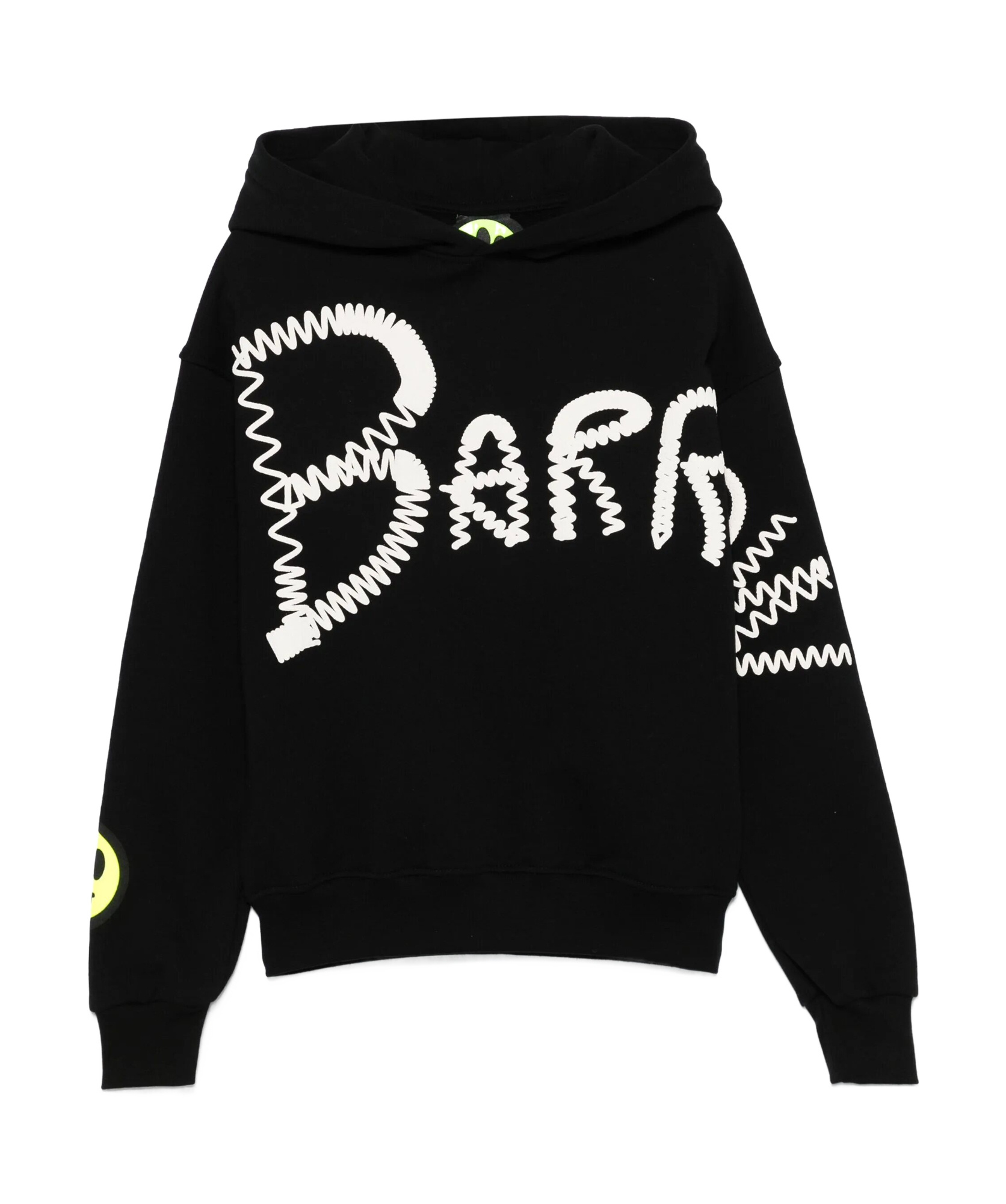 Barrow Raised-logo Hoodie In Black