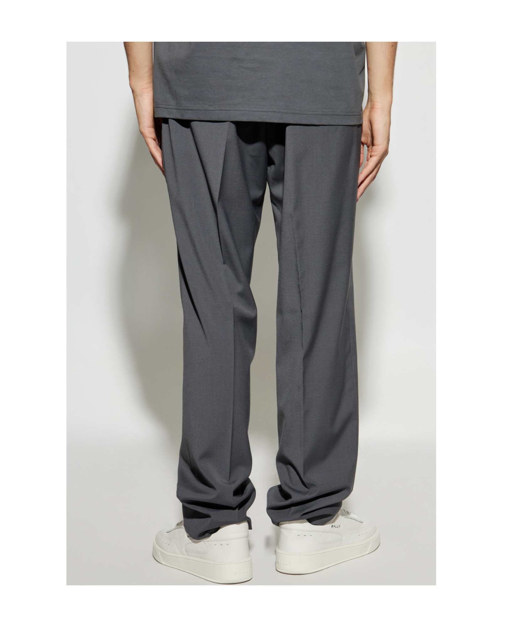 Iceberg Pleated Tie-dye Casual Pants In Black