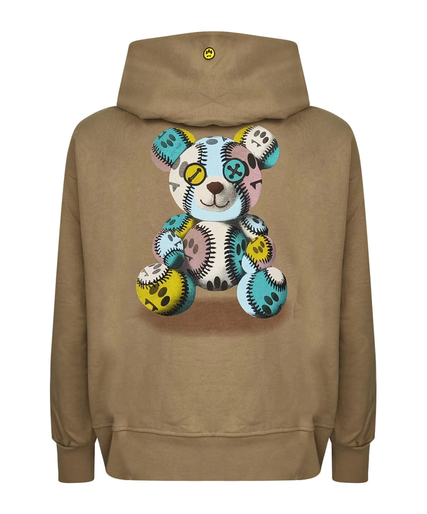 Barrow Logo Hooded Sweatshirt In Brown