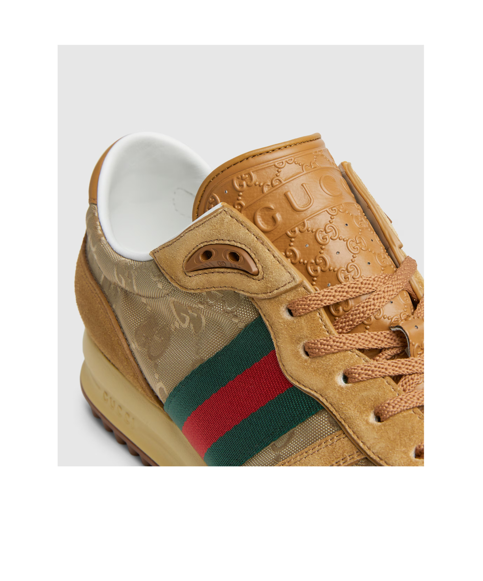 Gucci Men Re-motion Gg Nylon And Suede Sneakers In Multi
