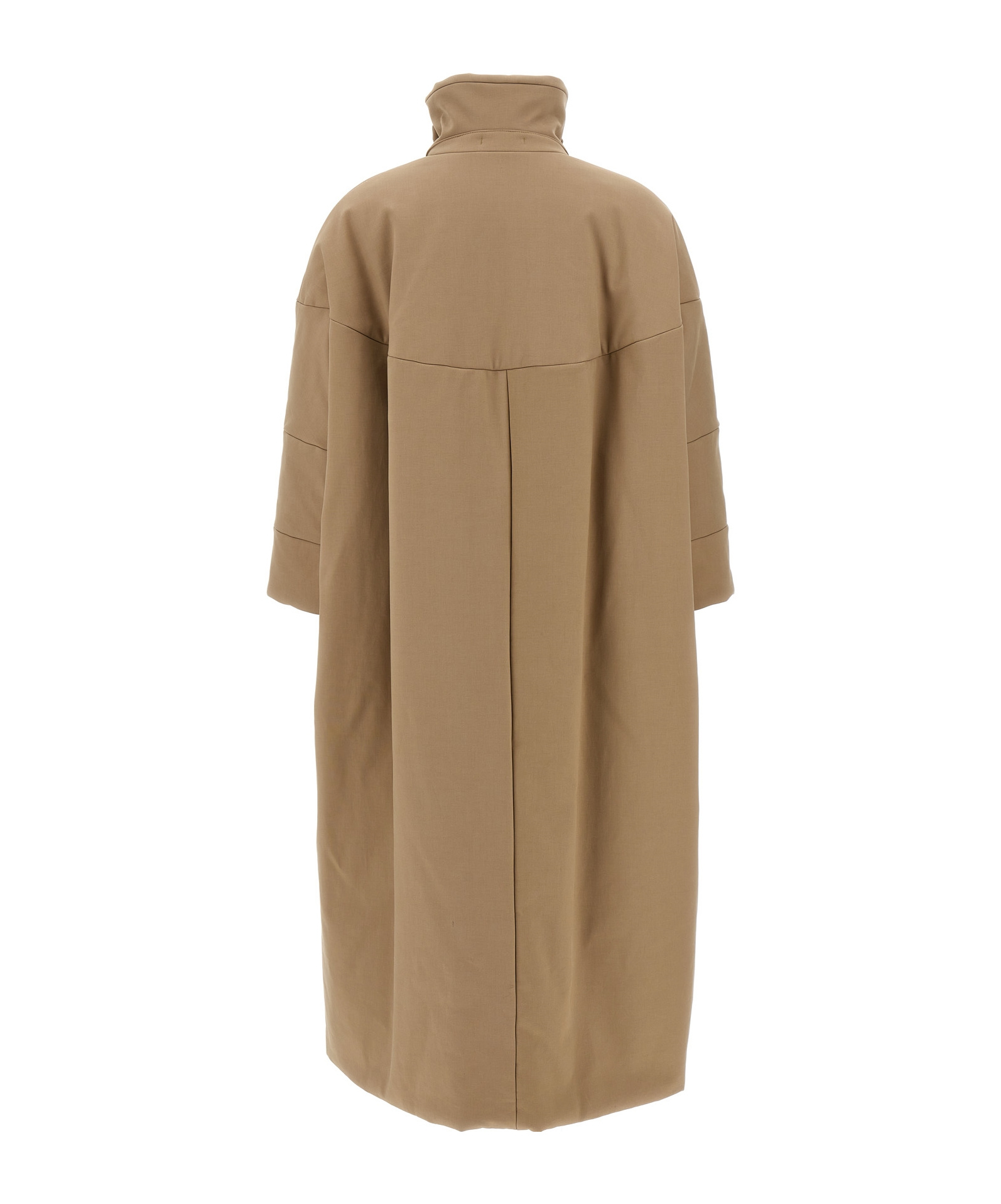 Dries Van Noten Beige Double Breasted Trench Coat In Brown