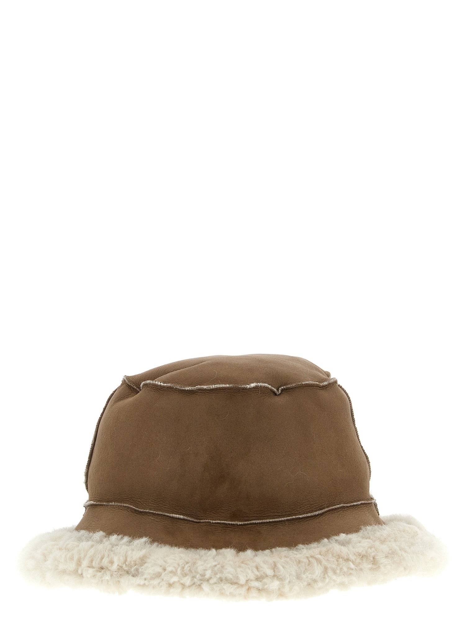 Brunello Cucinelli Fuzzy Bucket Hat In Brown