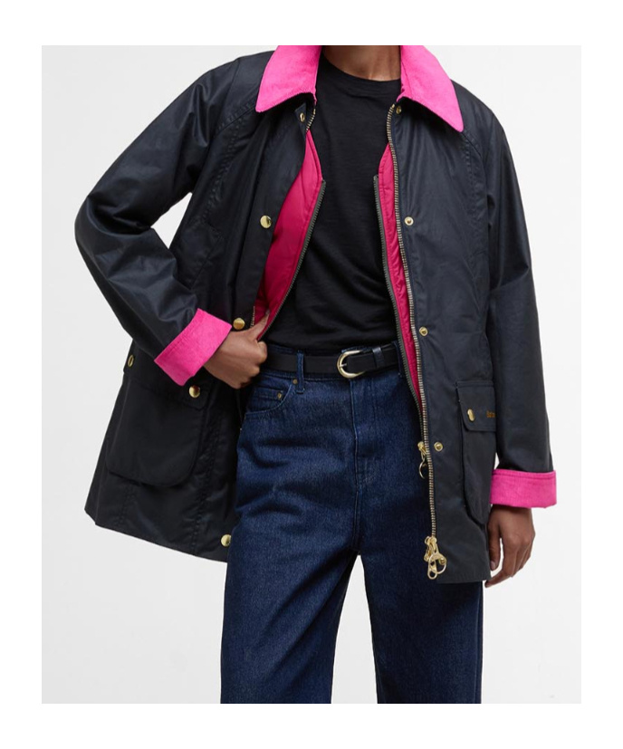Barbour Icons Modern Beadnell Waxed Jacket In Multi