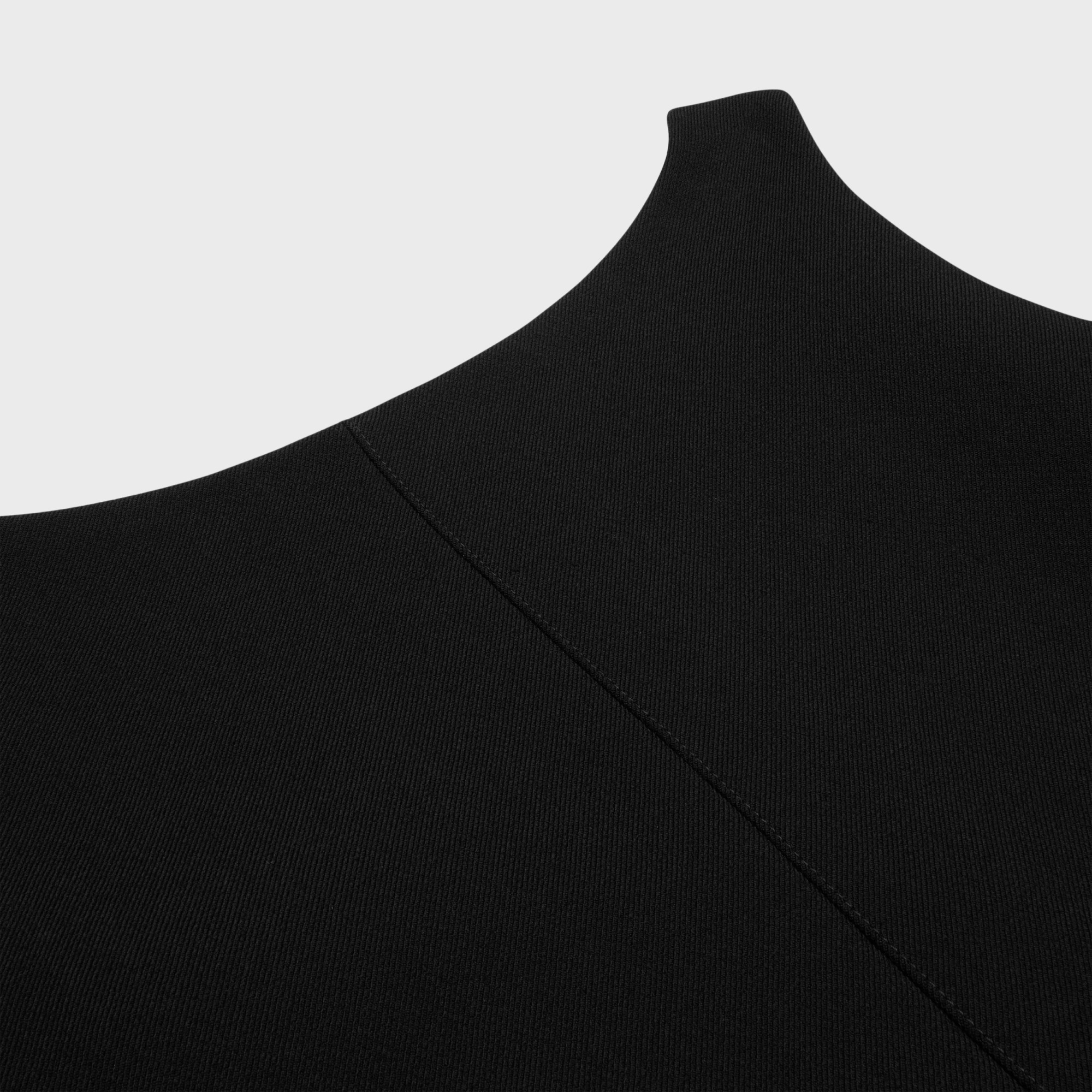 Celine Double Layer Wool Pencil Skirt In Black