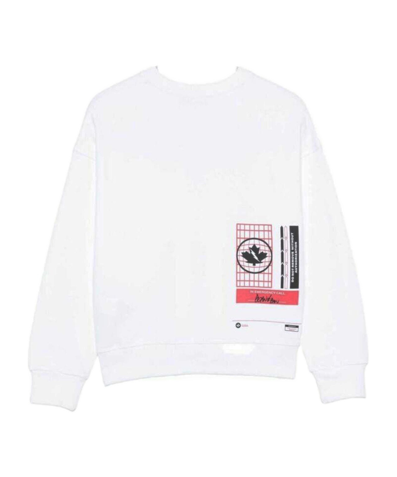 Dsquared2 Long-sleeved Sweatshirt In White