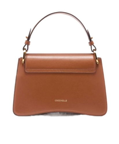 Coccinelle C-me Flip Shoulder Bag In Brown