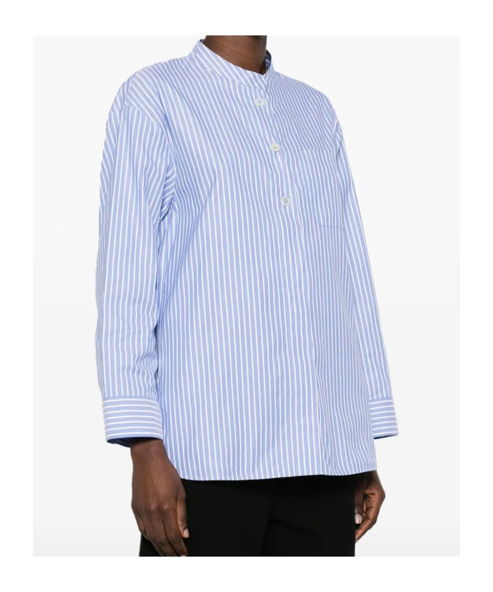 Max Mara Long Sleeve Shirt In Blue