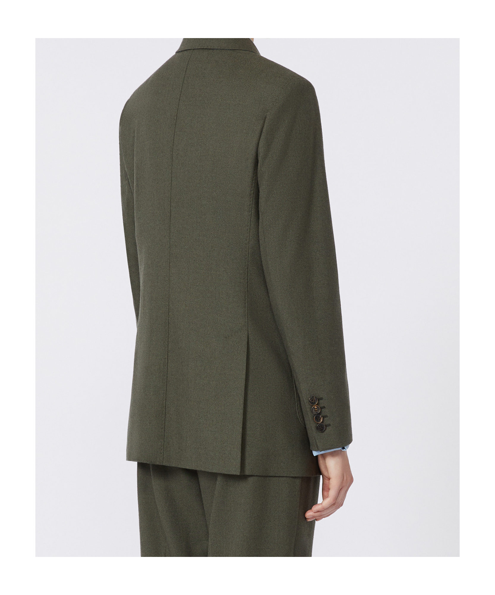 Max Mara Long-sleeved Suit Jacket In Gray