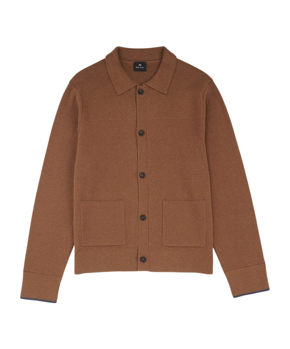Paul Smith Long-sleeved Cardigan In Brown