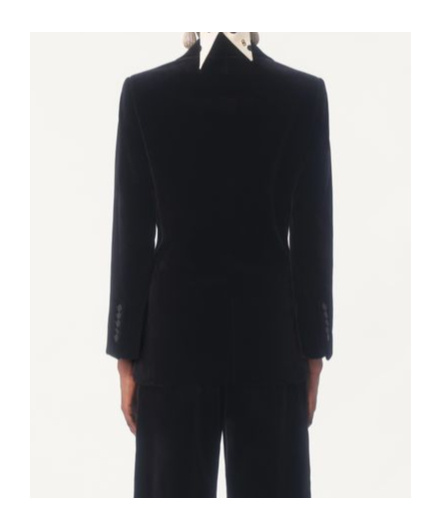 Valentino Blazer Aus Samt Frau Schwarz 44 In Black