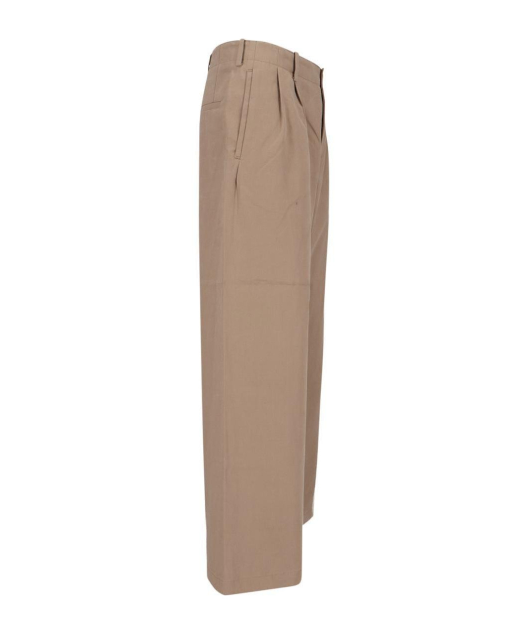Our Legacy Bridge Chino Wide Leg Cotton Trousers In Brown