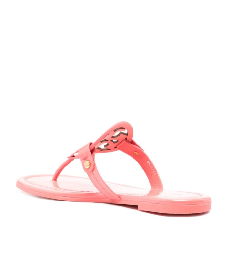 Tory Burch Miller Leather Flip Flop In Pink