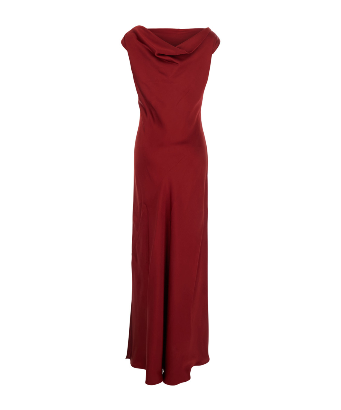 Antonelli Cowl-neck Maxi Dress In Red
