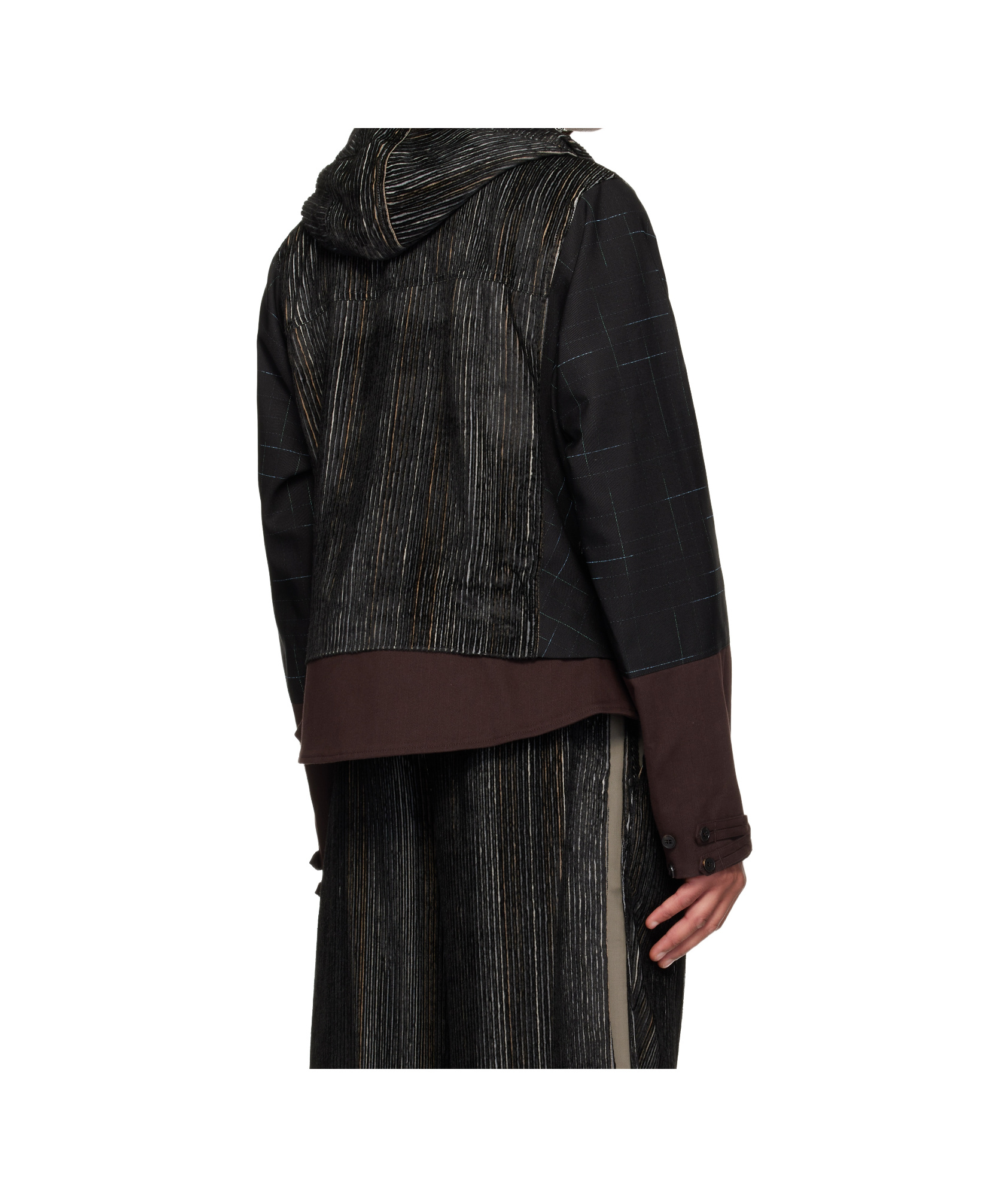 Kiko Kostadinov Estike Hooded Silk-blend Jacket In Black