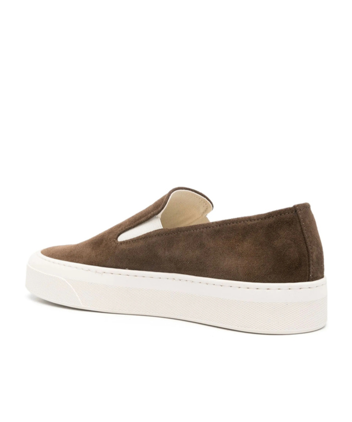 Common Projects Round Toe Flat Shoes In White