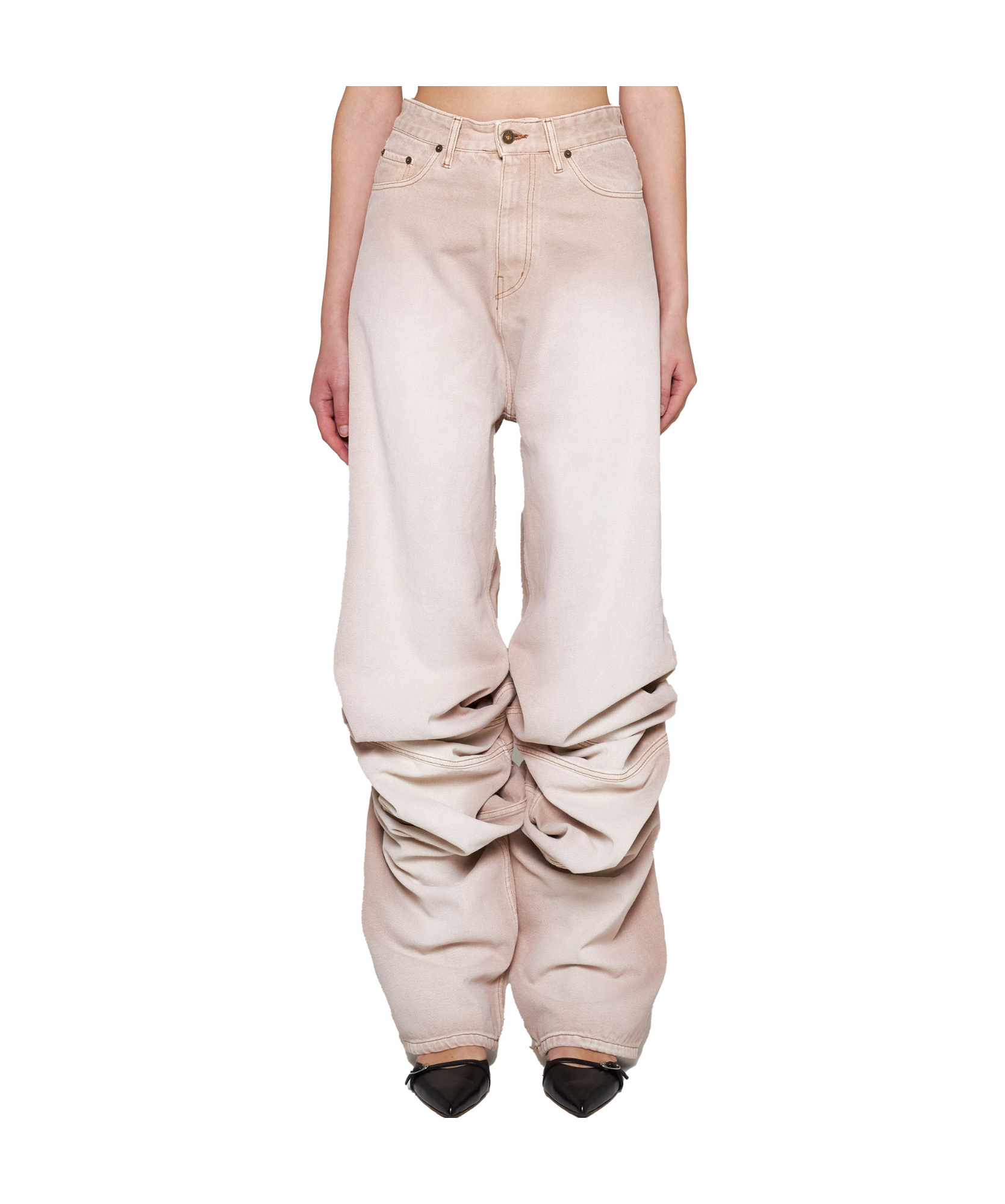Y/project Jeans In Pink