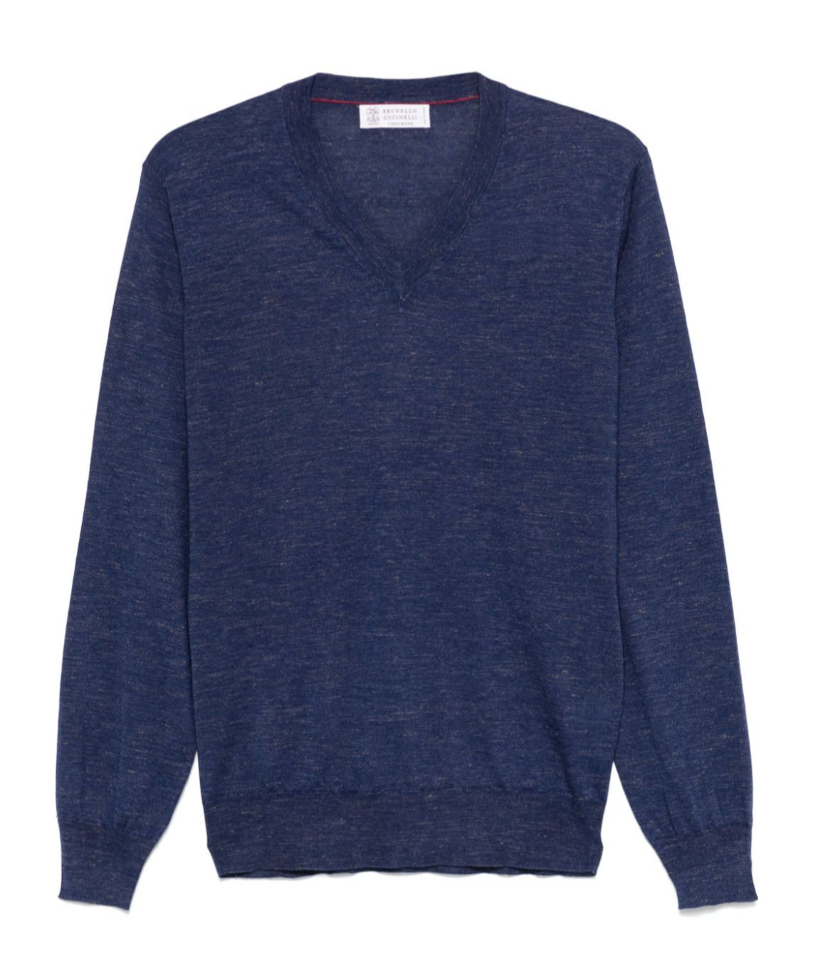 Brunello Cucinelli Men Long Sleeve Crew-neck Sweater In Blue
