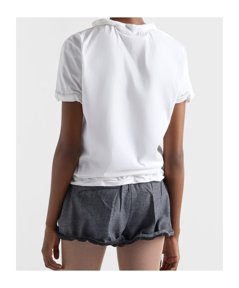 Prada Cotton Jersey T-shirt In White