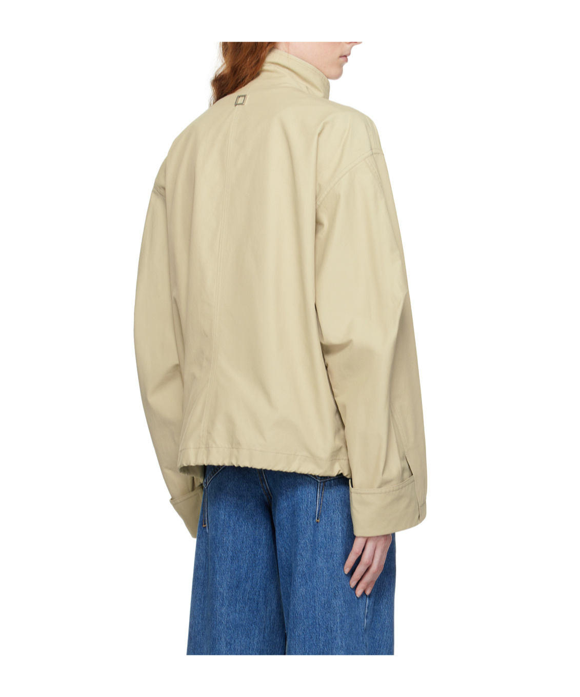 Wooyoungmi Logo-patch Cotton Lightweight Jacket In Neutral