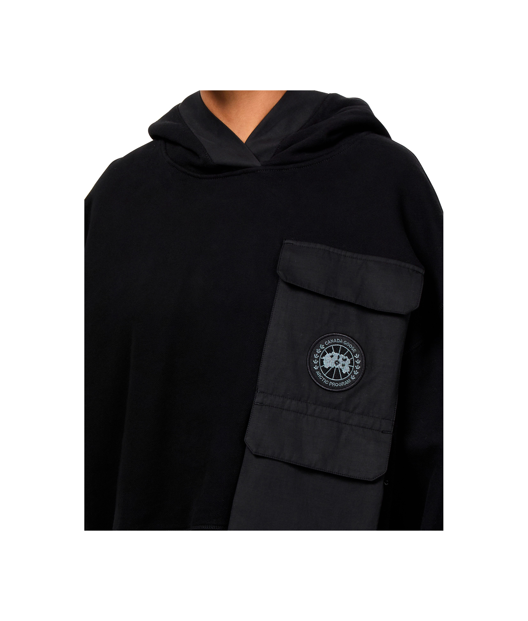 Shop Canada Goose Hooded Sweater In Black