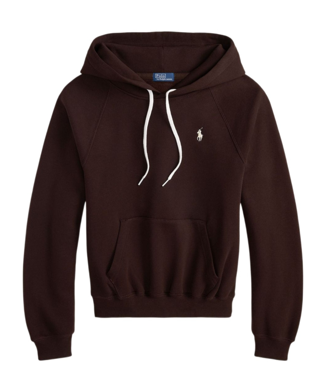 Polo Ralph Lauren Fleece Cotton Hoodie With Logo Embroidery In Burgundy