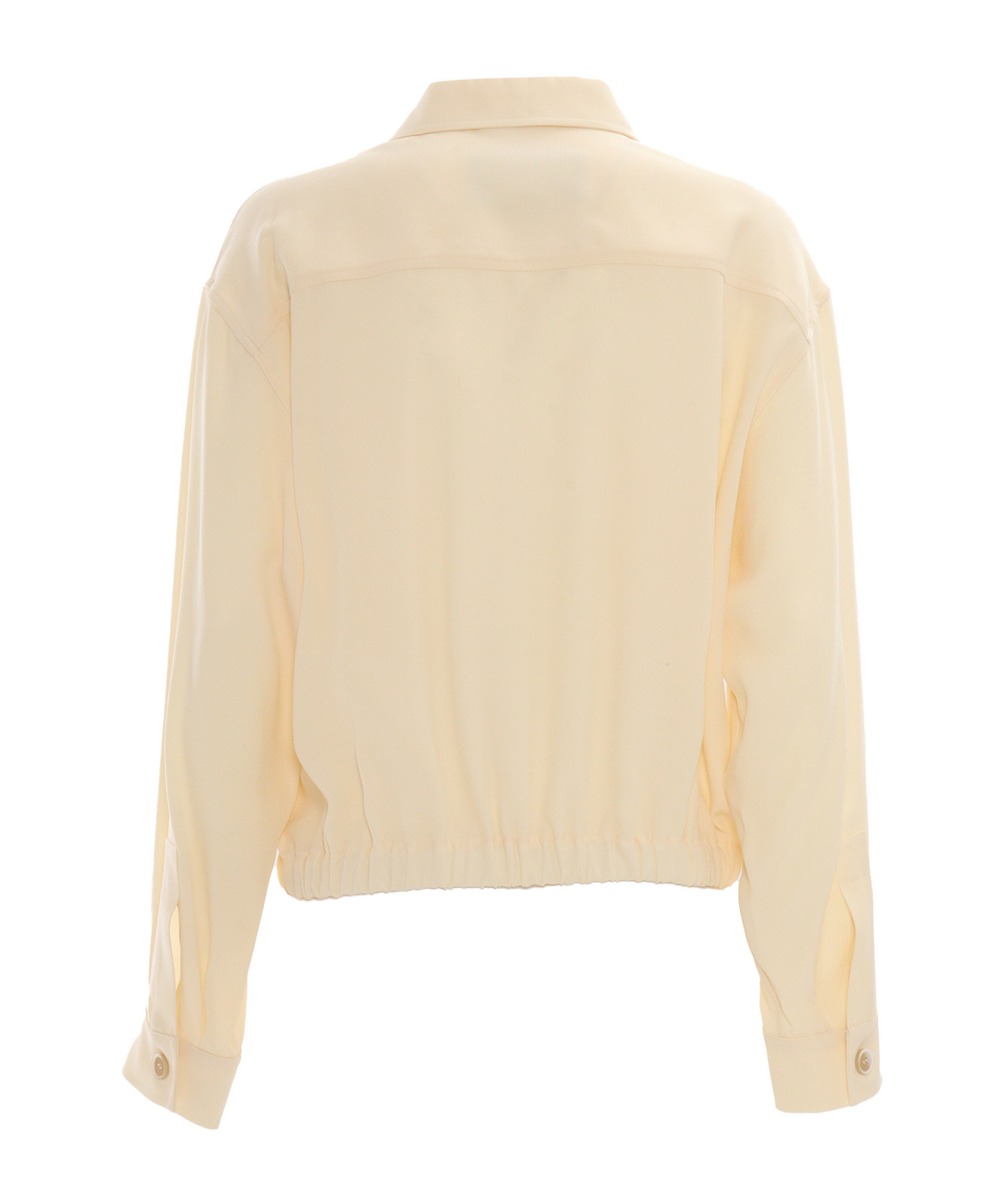 Fabiana Filippi Bomber Jacket With Front Pockets And Diamond Thread In Nude