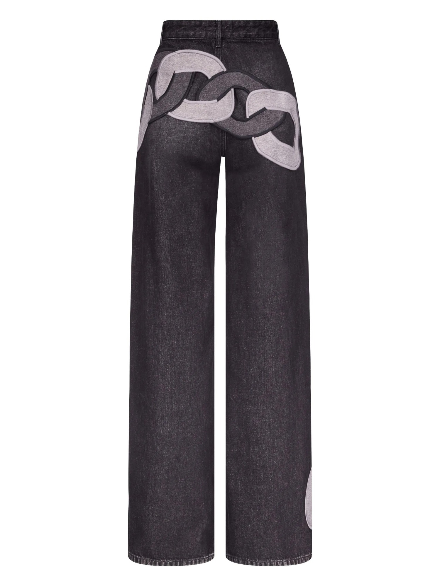 Area Chain Pattern Jeans