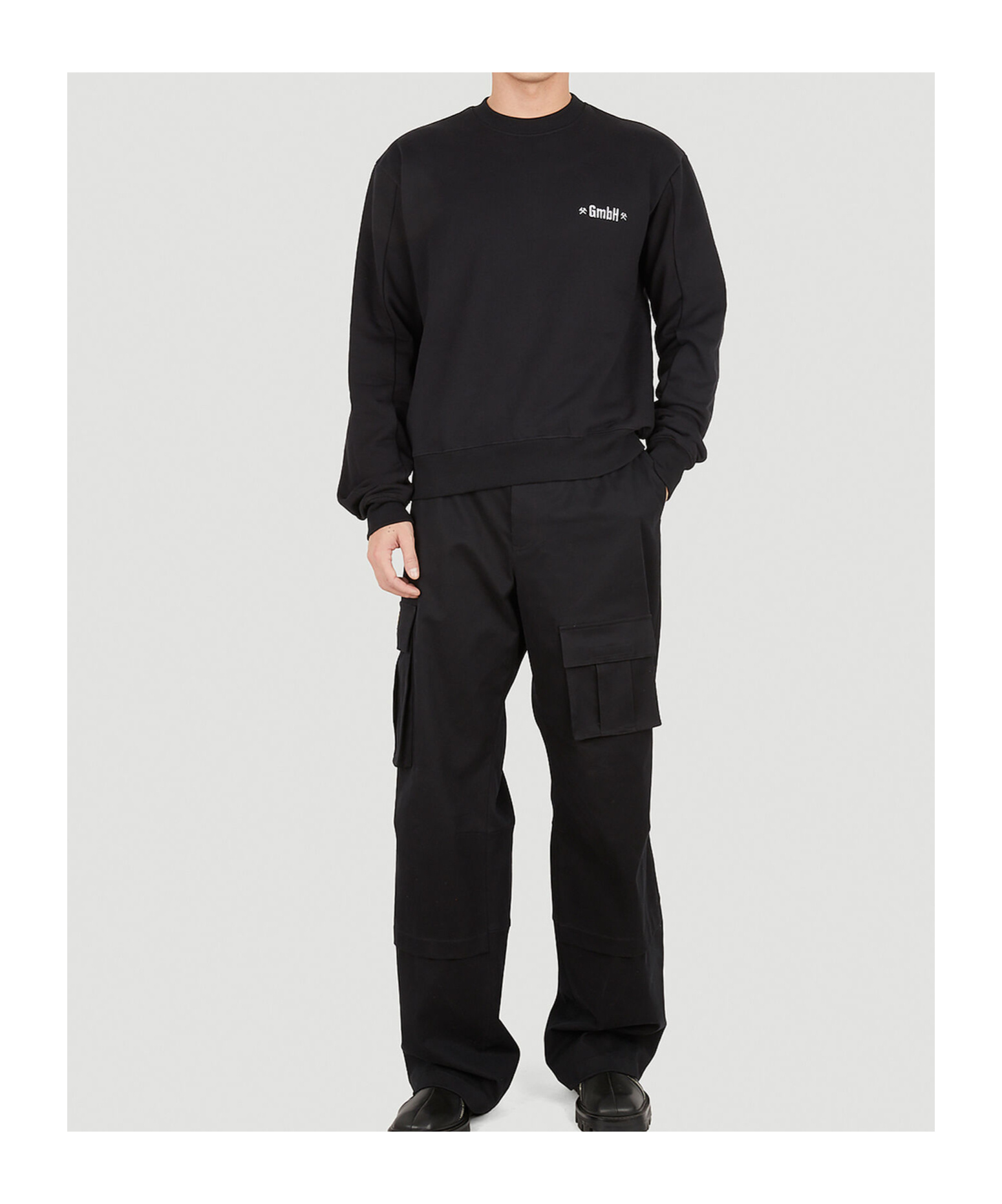 Gmbh Screen Print Sweatshirt In Black